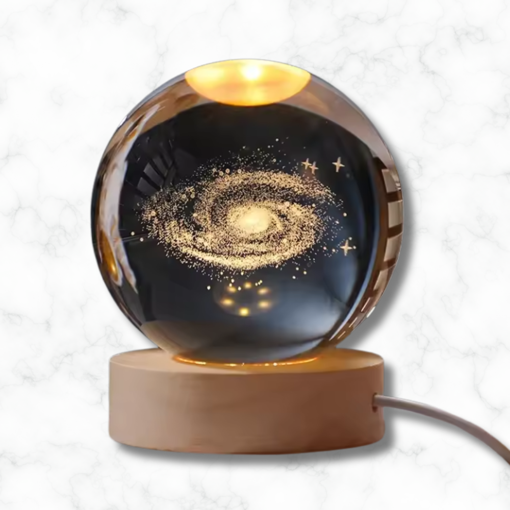 Veilleuse boule de cirstal : Galaxy