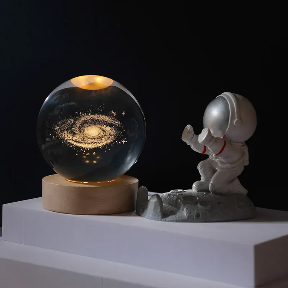 Veilleuse boule de cirstal : Galaxy