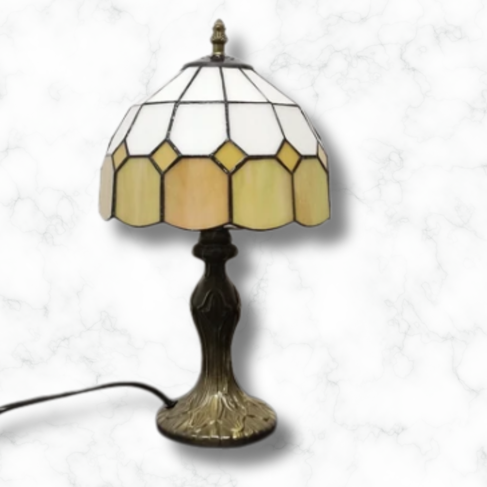 Lampe de chevet Vitrail Tiffany : losange