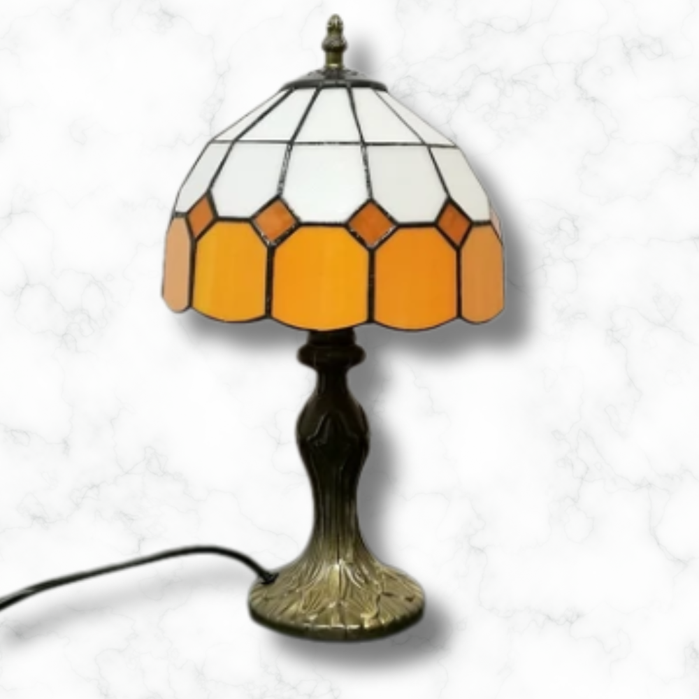 Lampe de chevet Vitrail Tiffany : losange