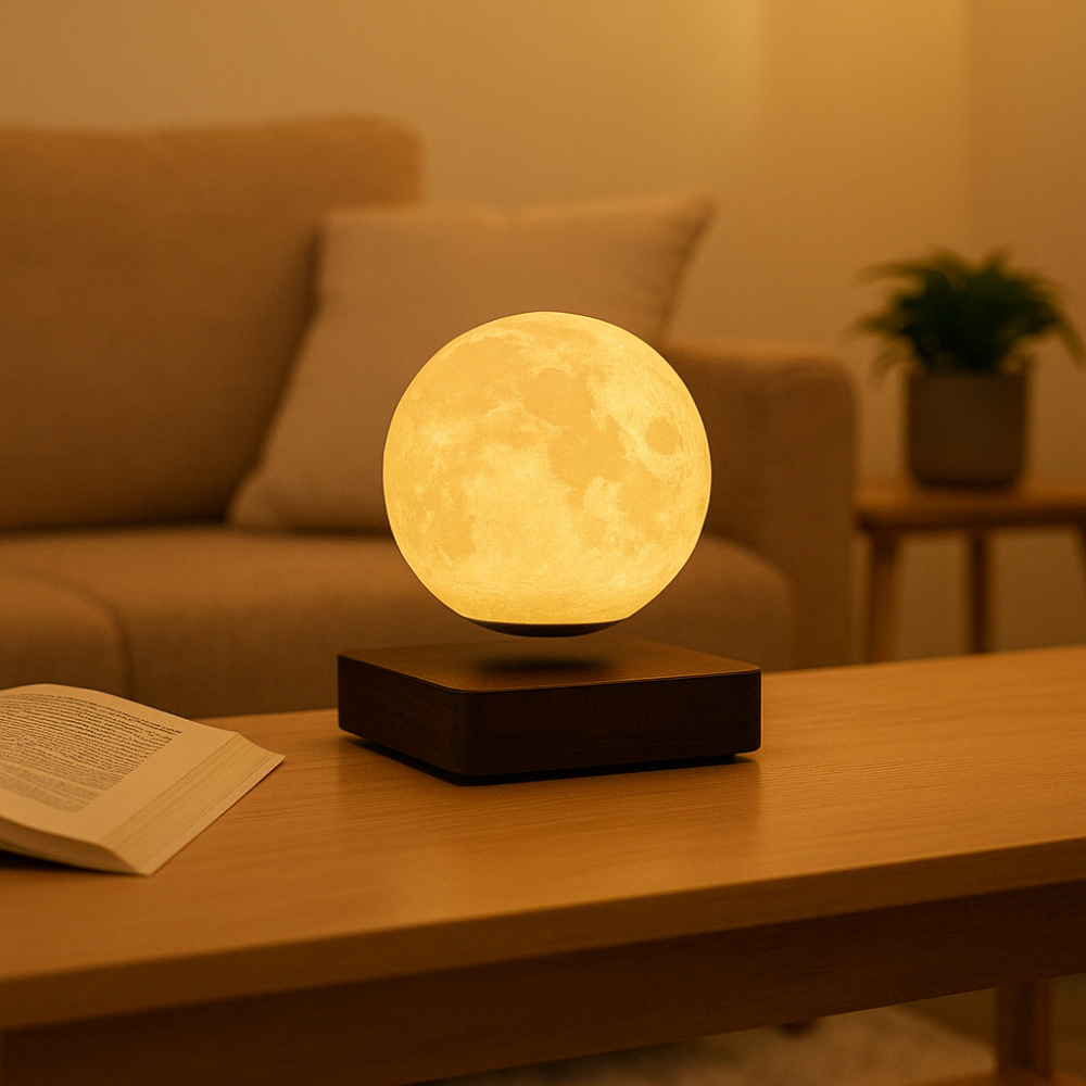 lampe lune levitation
