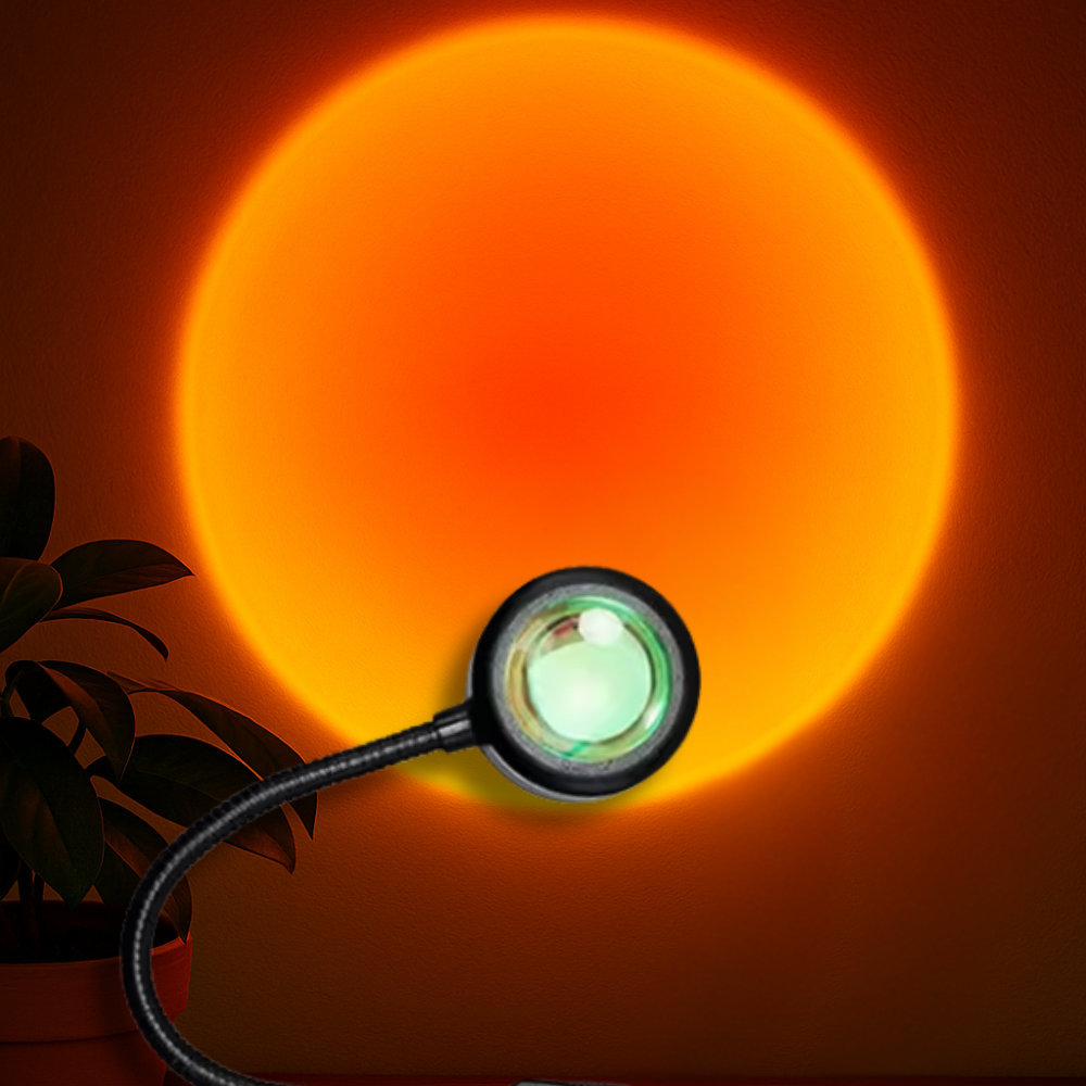 lampe sunset rouge