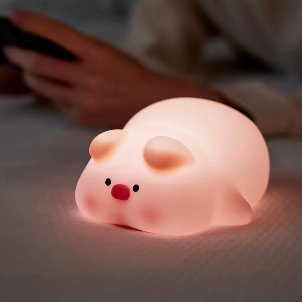 Veilleuse bébé cochon