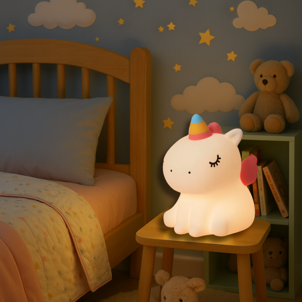 Veilleuse bébé licorne