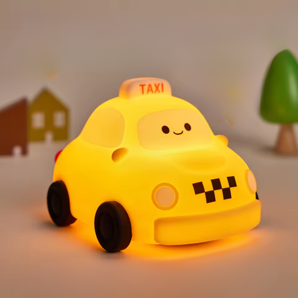 Veilleuse bébé Taxi Jaune