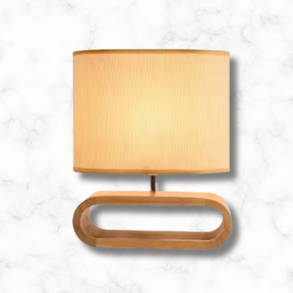 Lampe de chevet en bois : Ovale