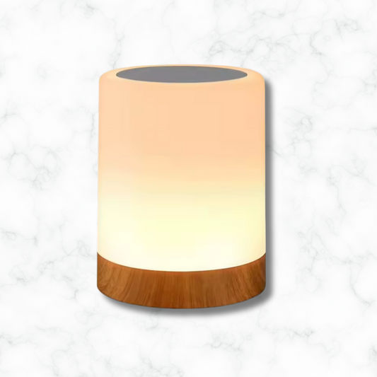 Lampe de chevet en bois rond