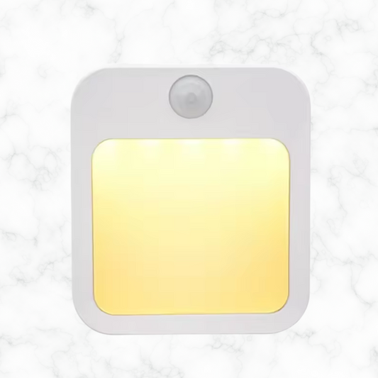 veilleuse détecteur mouvement : Carré lumière jaune